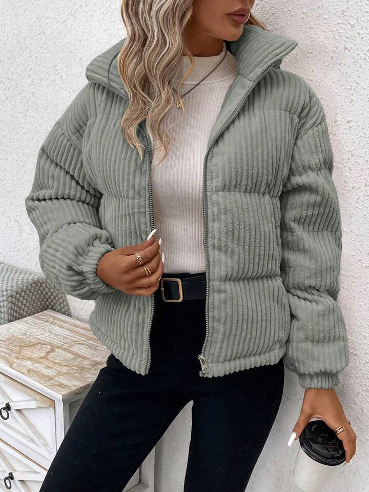 Women’s Plus Corduroy Coat