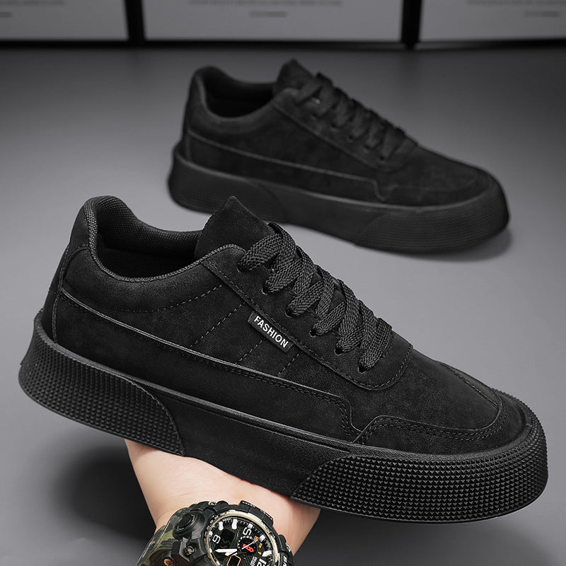 Breathable Thick-Soled Lace-Up Sneakers for Men