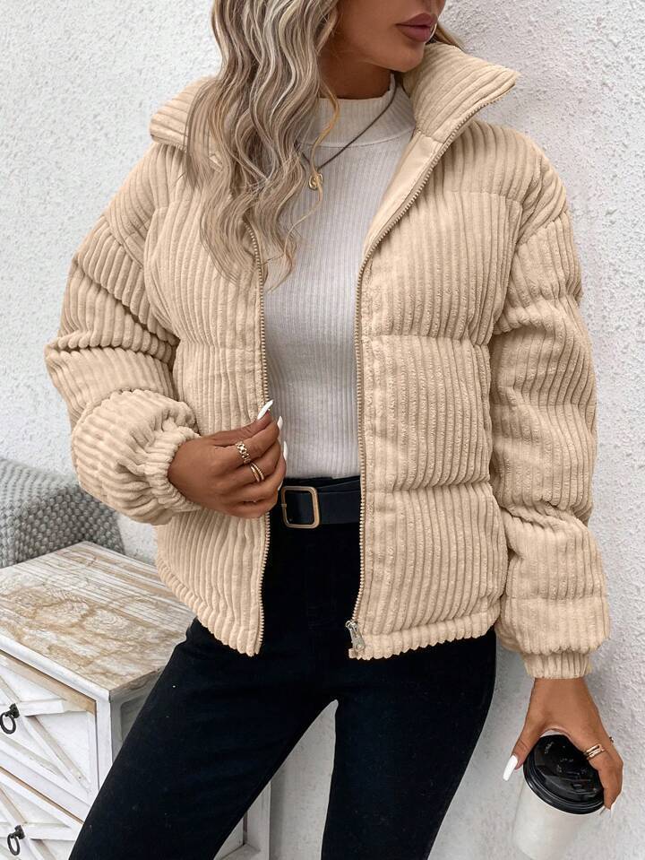 Women’s Plus Corduroy Coat