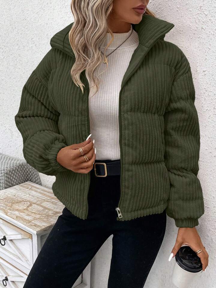 Women’s Plus Corduroy Coat