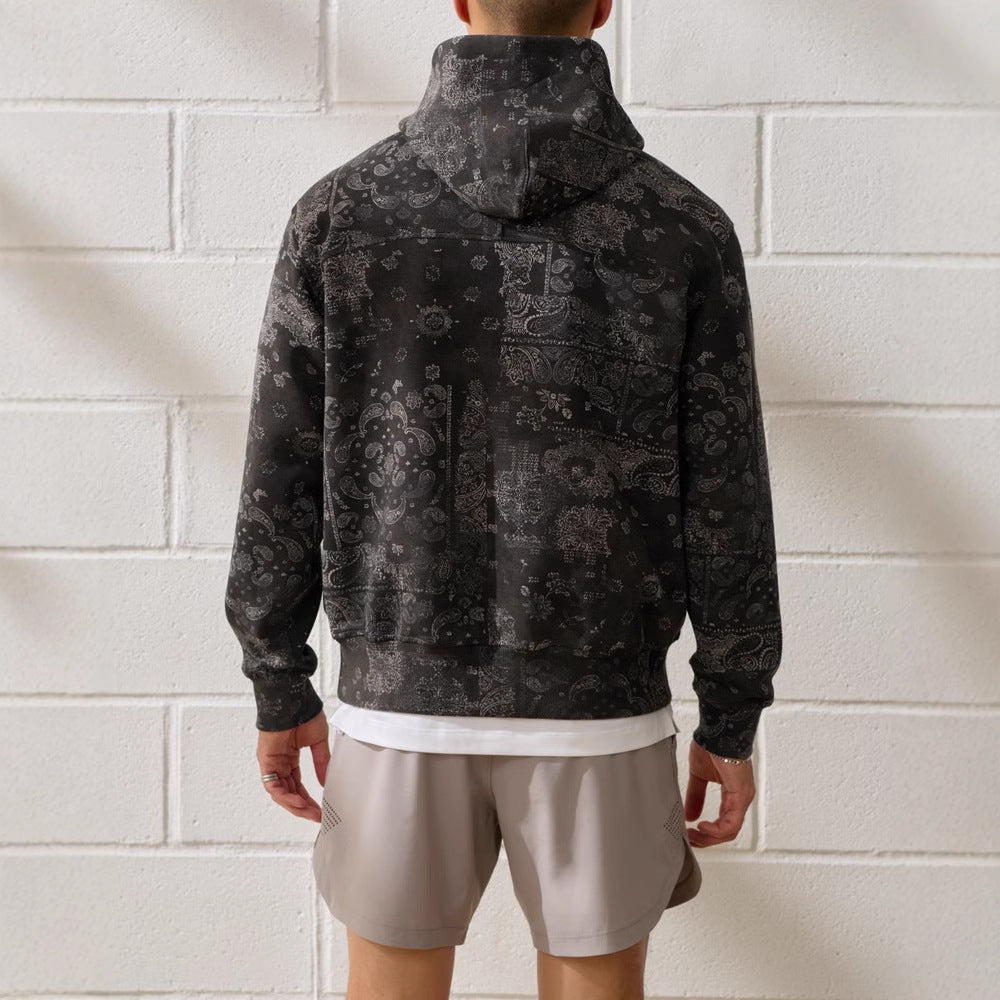 Paisley Print Hoodie