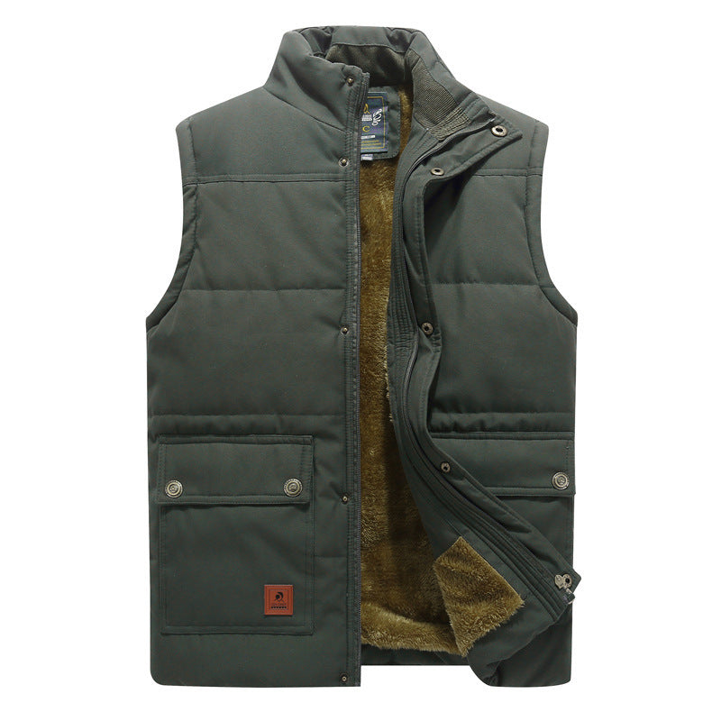 Large Size Men's Velvet Cotton Vest