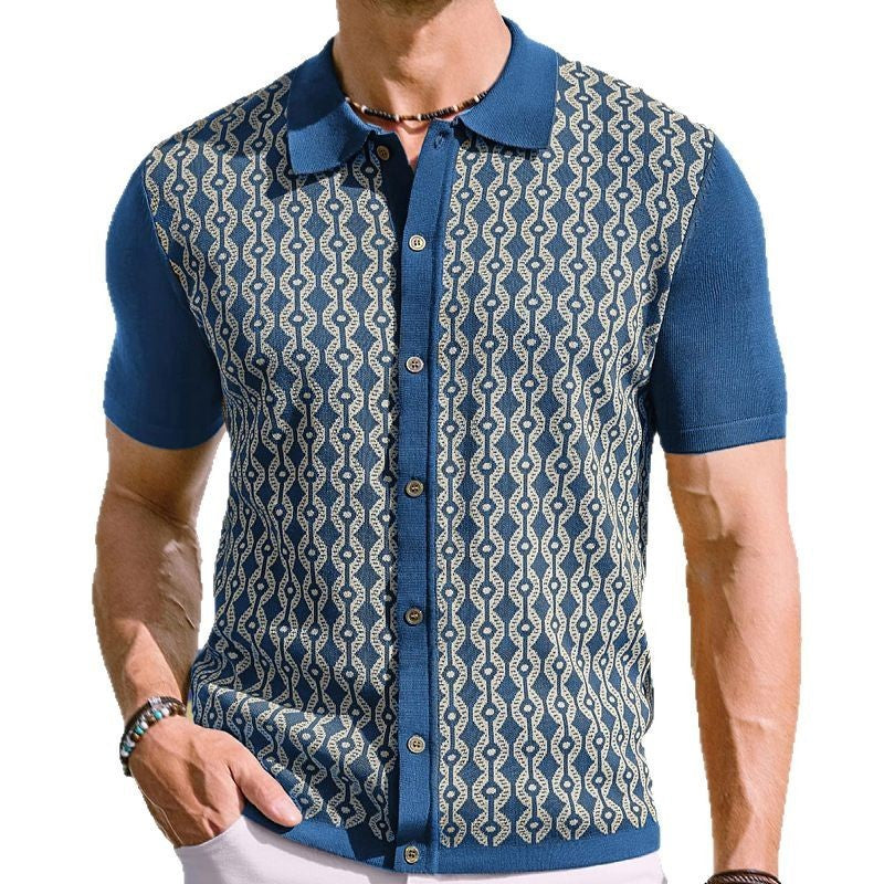 Summer Tencel Jacquard Cardigan