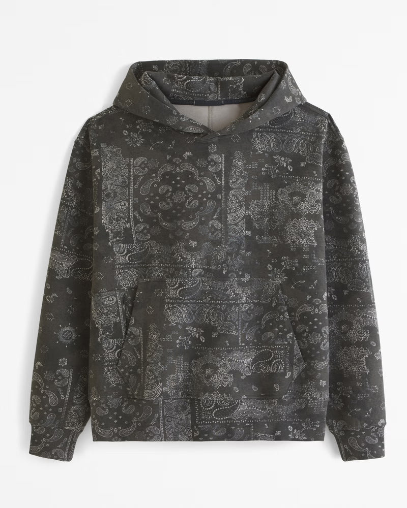 Paisley Print Hoodie