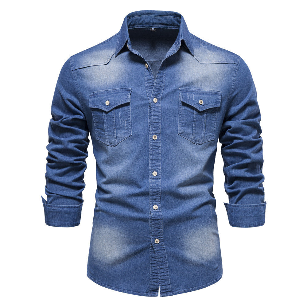 Men’s Slim Fit Denim Shirt