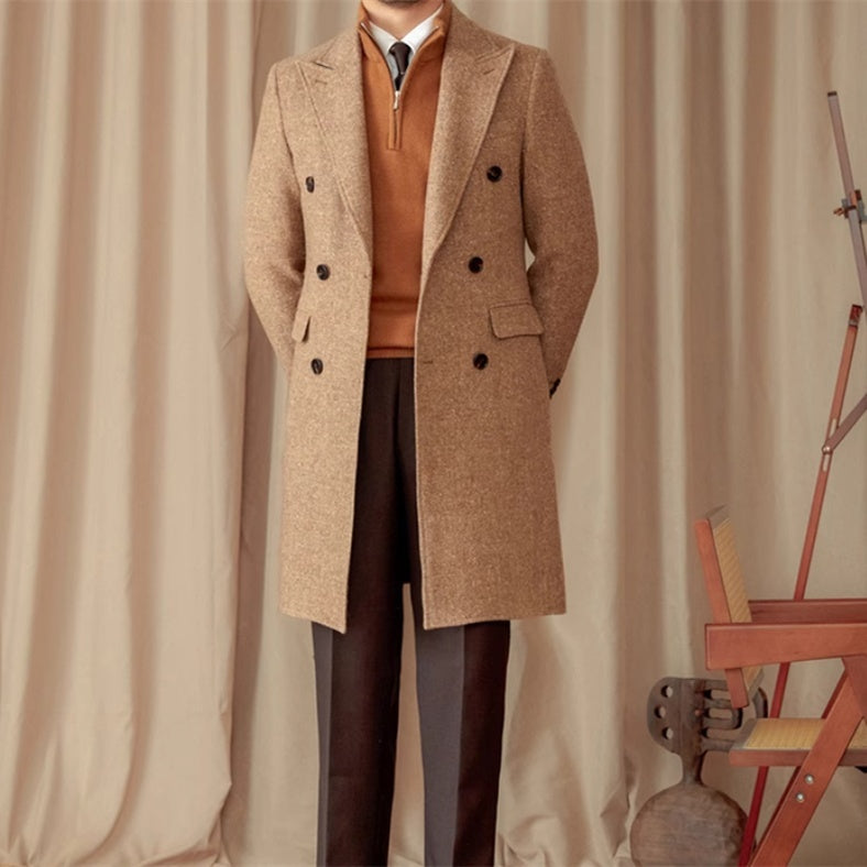 Color Dots Mid-Length Coat