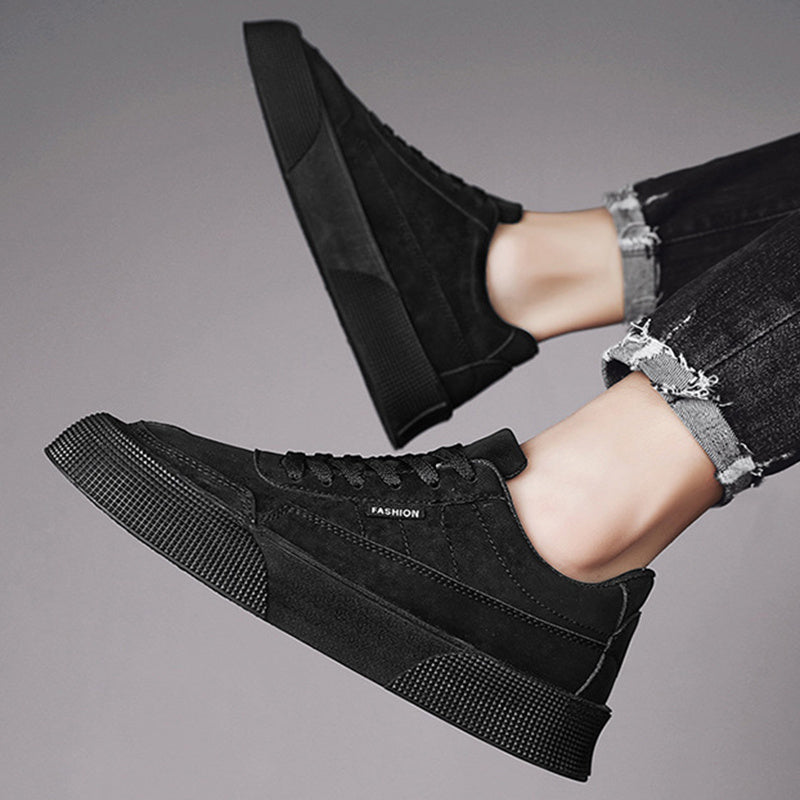 Breathable Thick-Soled Lace-Up Sneakers for Men