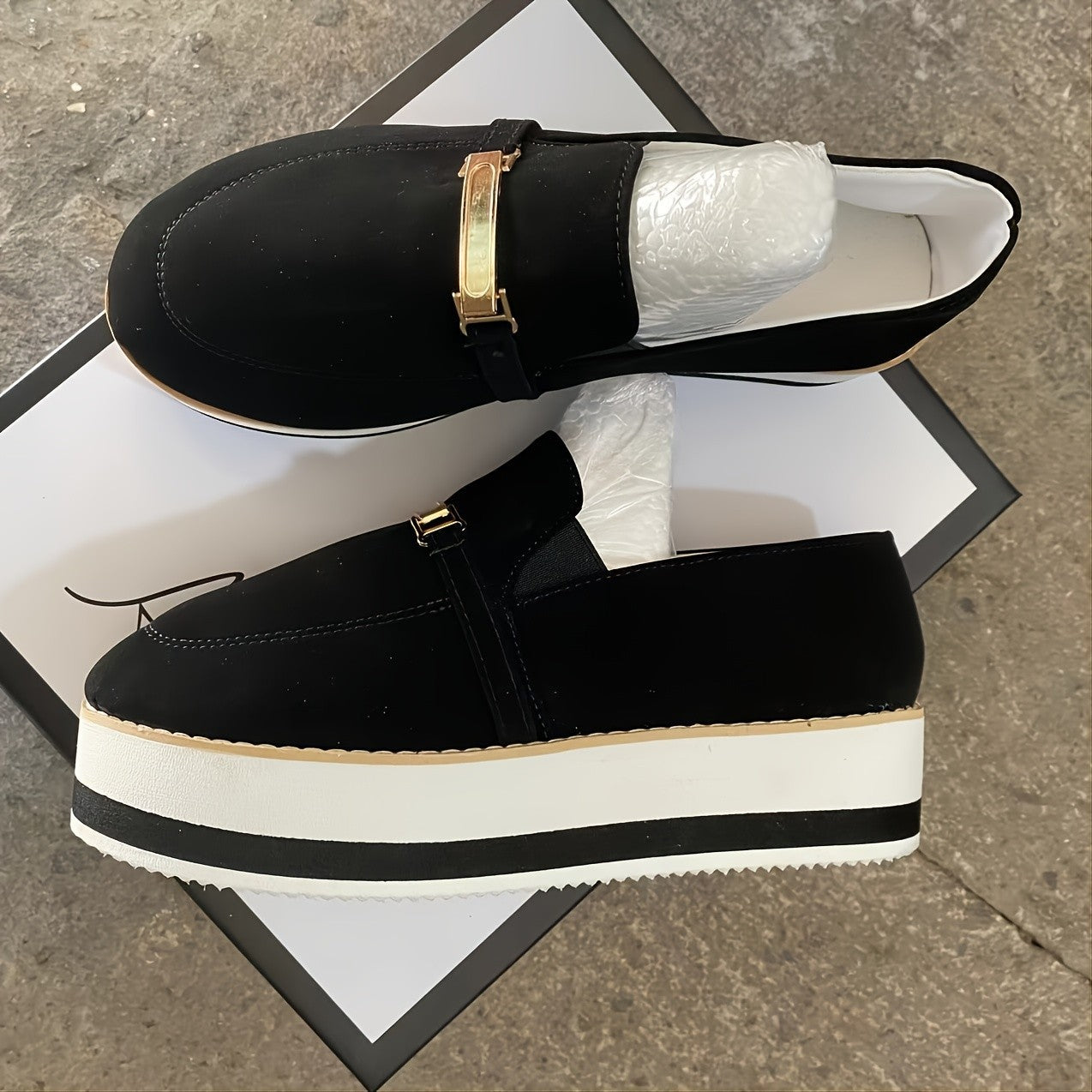 Modieuze platform sneakers met muffin-zool voor dames