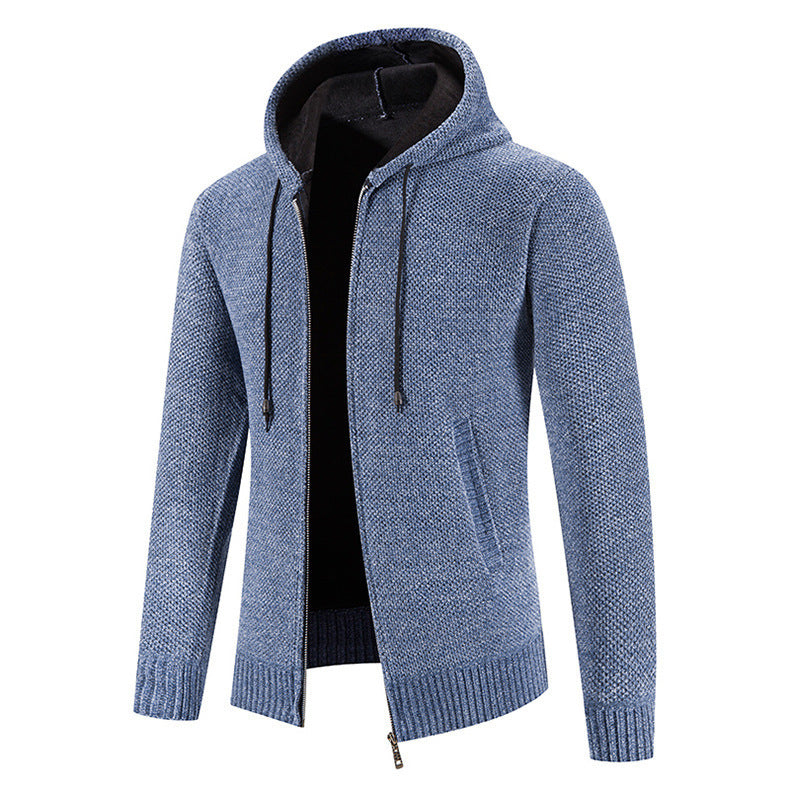 Velvet Zipper Cardigan Jacket
