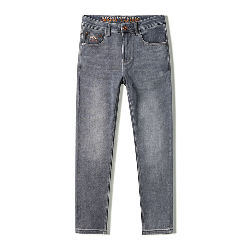 Classic Slim Retro Gray Jeans