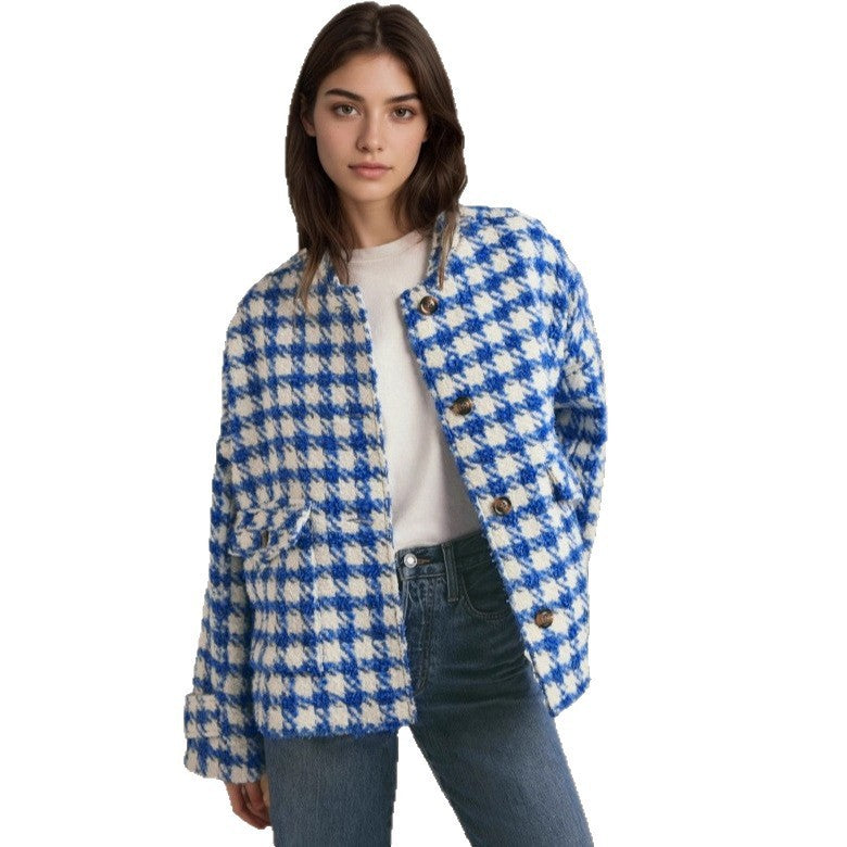 Plaid Loose Women’s Coat