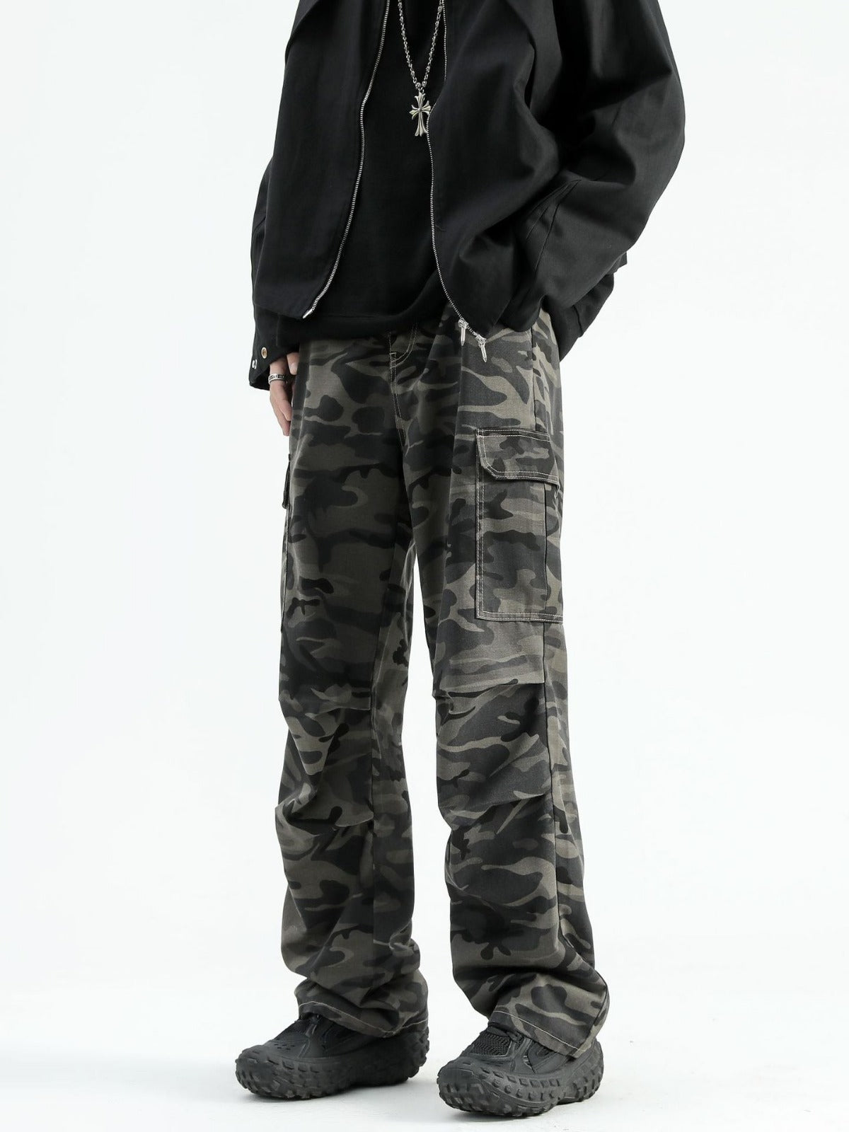 Paratrooper Denim Cargo Trousers