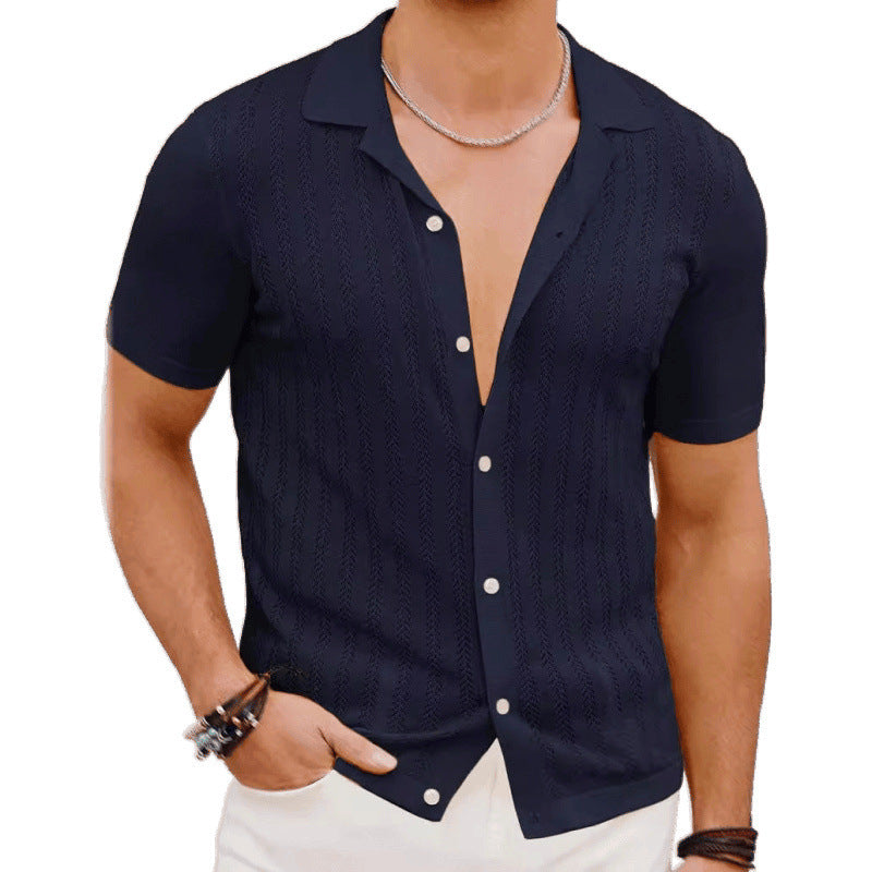 Summer Hollow Short-Sleeve Shirt