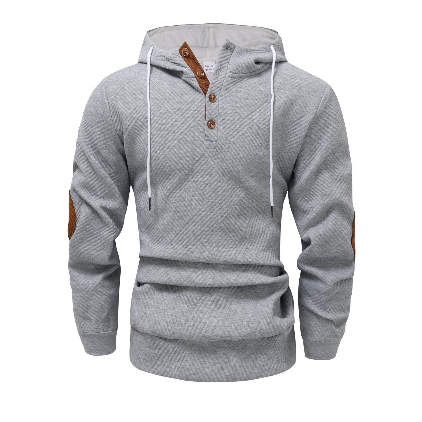 Men’s Jacquard Hooded Sweater Coat