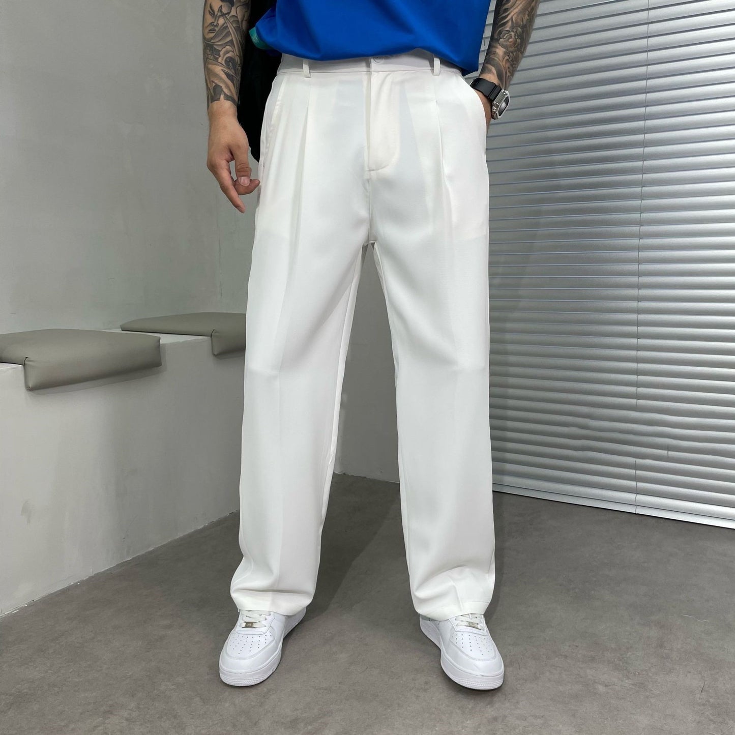 Men’s Ice Silk Loose Casual Summer Pants