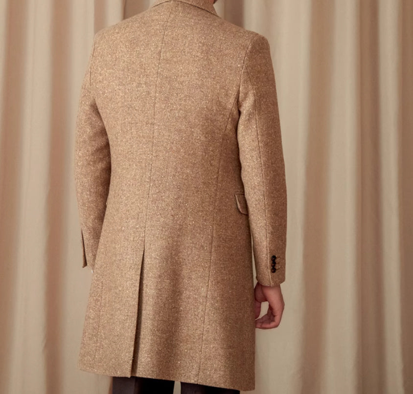 Color Dots Mid-Length Coat