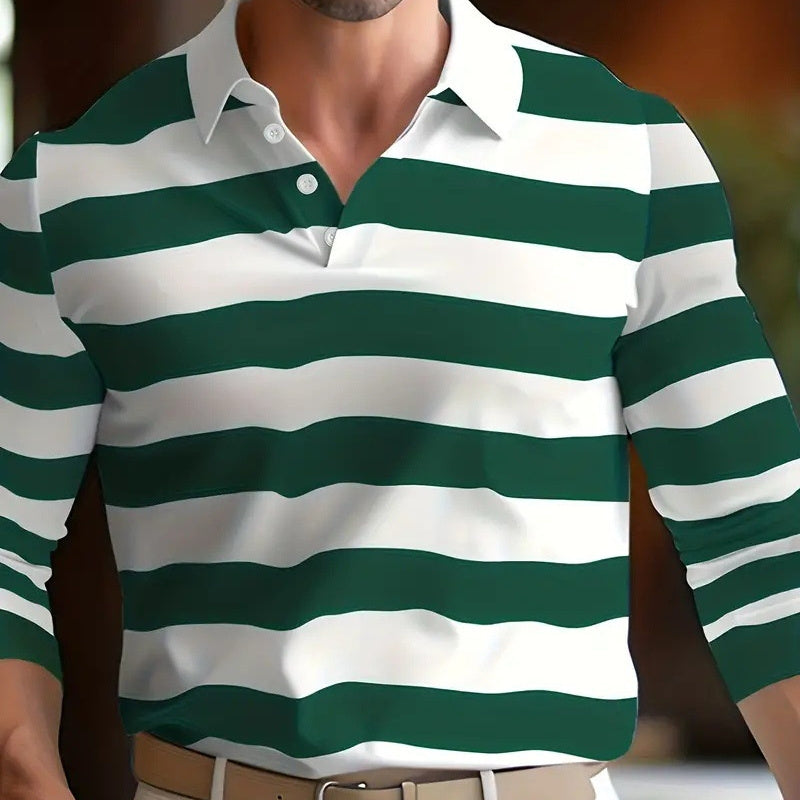 Men’s Retro Button Long Sleeve Shirt