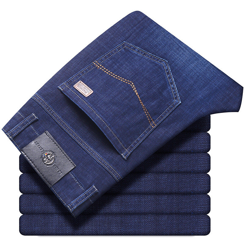 Plus-Size Stretch Business Jeans