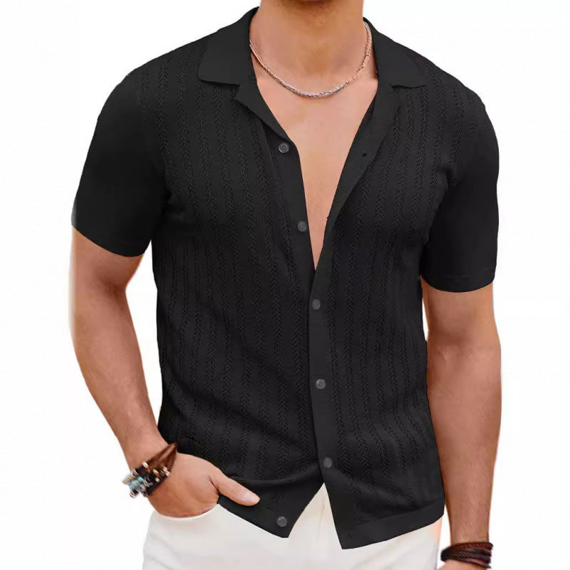 Summer Hollow Short-Sleeve Shirt