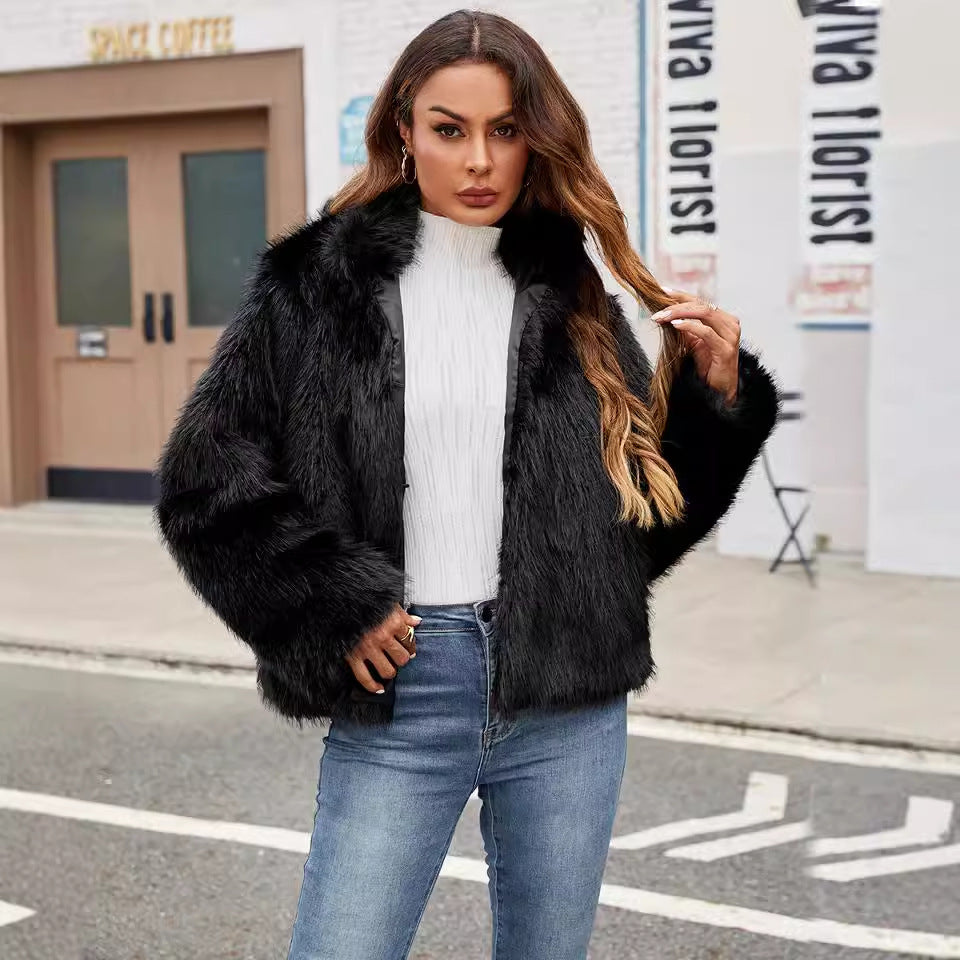 Casual Short Faux Fur Coat