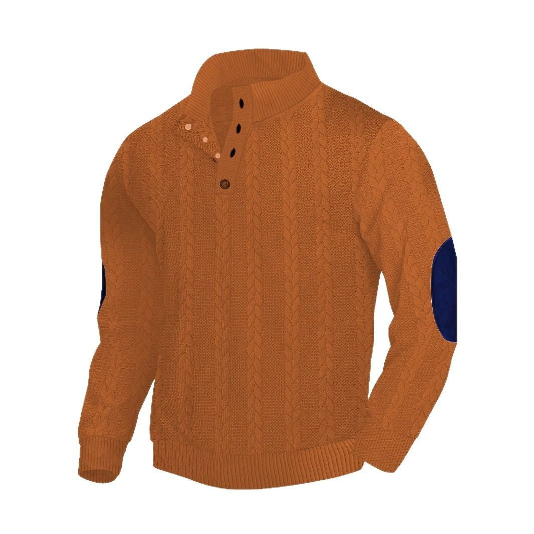 Jacquard Buckle Embroidered Sweater