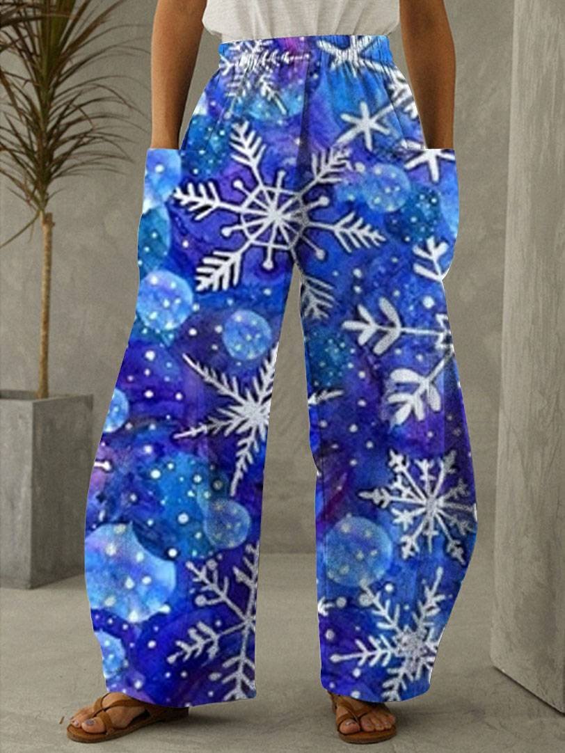 Street Hipster Mid-Waist Wide-Leg Pants