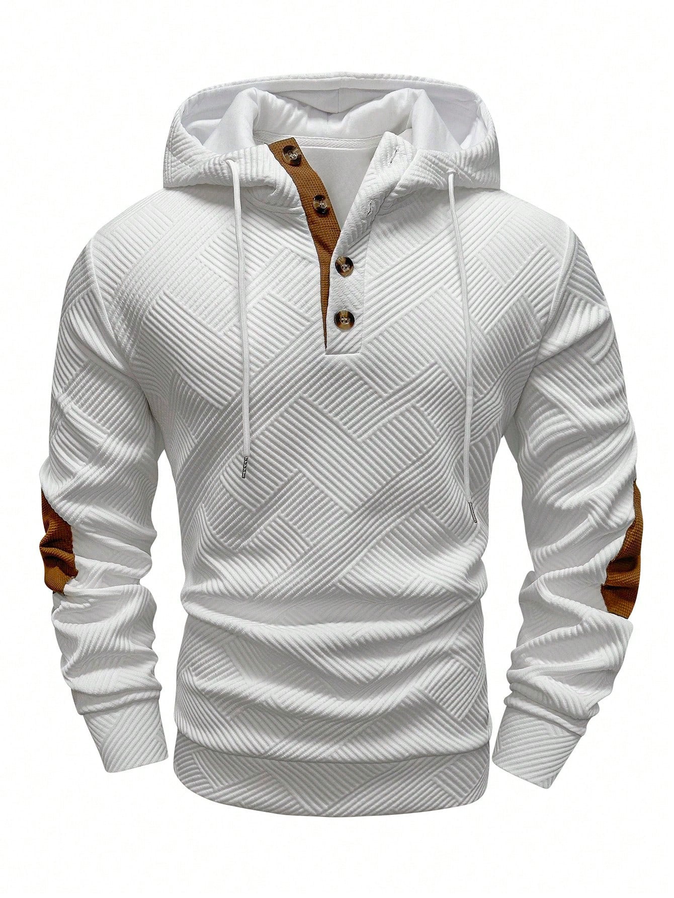 Men’s Jacquard Hooded Sweater Coat