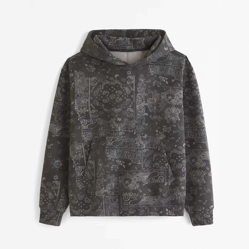Paisley Print Hoodie