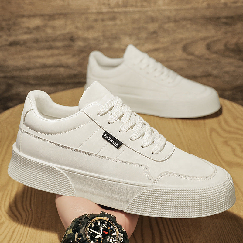 Breathable Thick-Soled Lace-Up Sneakers for Men