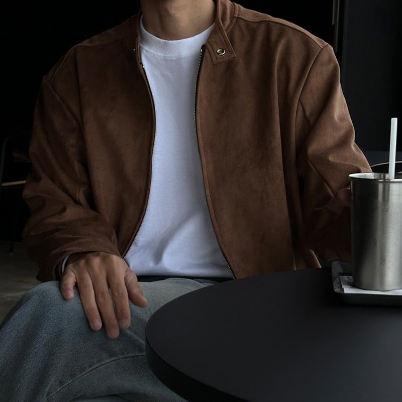 Maillard Stand-Up Collar Jacket