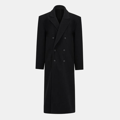 Winter Commute Suit Collar Long Woolen Coat