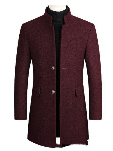 Men’s Cotton-Padded Winter Trench Coat