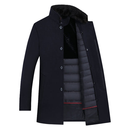 Winter Down Liner Fur Collar Windbreaker Jacket