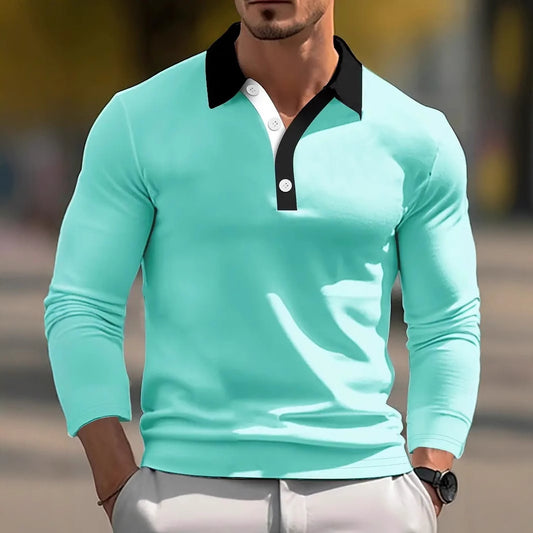 Men’s Retro Button Long Sleeve Shirt
