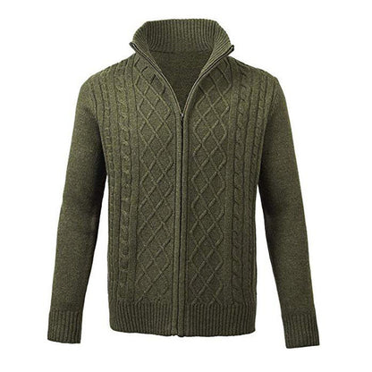 Zip Turtleneck Cardigan Top
