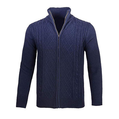 Zip Turtleneck Cardigan Top