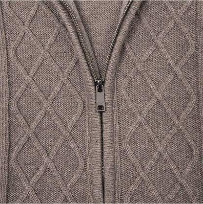 Zip Turtleneck Cardigan Top