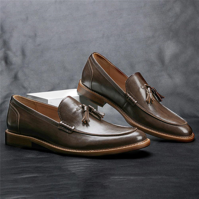 Herren Freizeitschuhe Leder Loafer Business Kleid Formelle Schuhe
