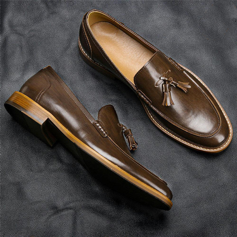 Herren Freizeitschuhe Leder Loafer Business Kleid Formelle Schuhe