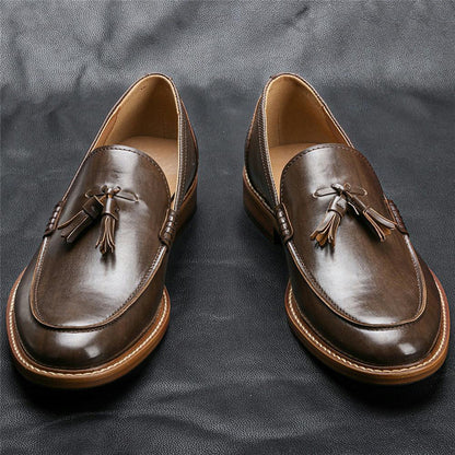 Herren Freizeitschuhe Leder Loafer Business Kleid Formelle Schuhe