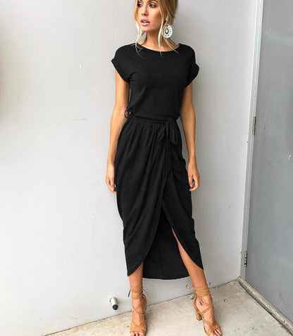 Anti-sleeve Flat Jumpsuit Long Skirt Dress