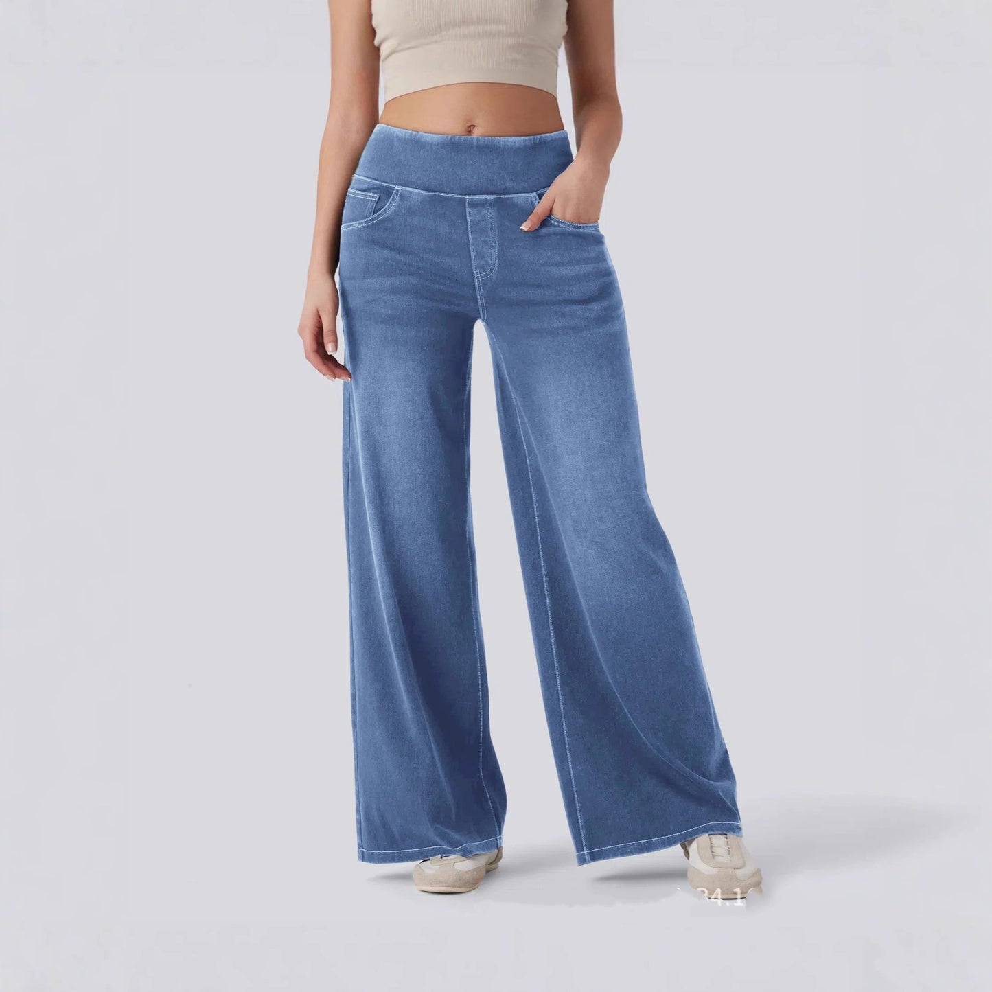 Women’s High-Waisted Loose Fit Wide Leg Jeans