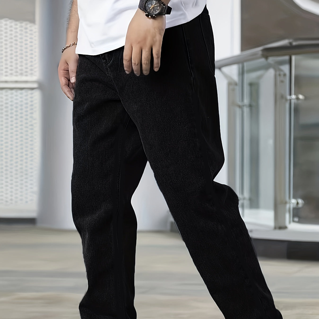 Slim Fit Black Jeans