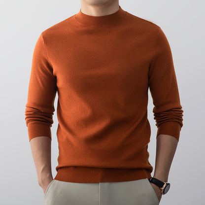Men's Turtleneck Wool-blend Sweatshirt