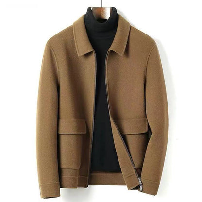 Men's Thickened Double-sided Woolen Coat
