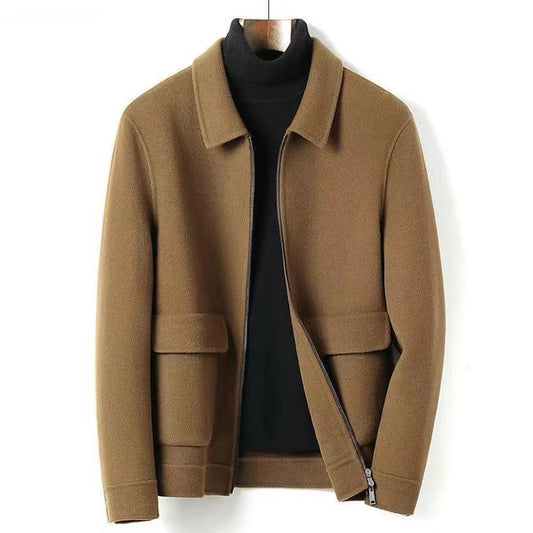 Men's Thickened Double-sided Woolen Coat