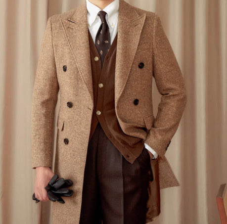 Color Dots Mid-Length Coat