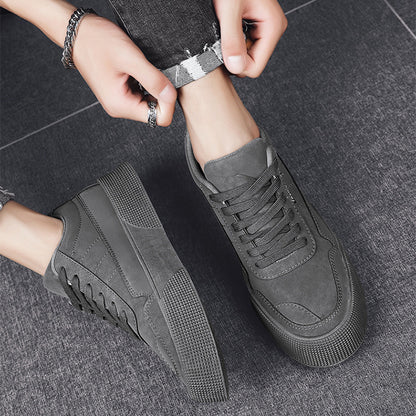 Breathable Thick-Soled Lace-Up Sneakers for Men
