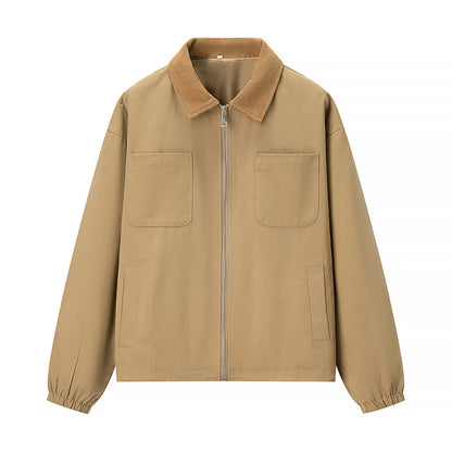 Women's Casual Zipper Short Coat