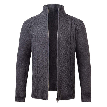 Zip Turtleneck Cardigan Top